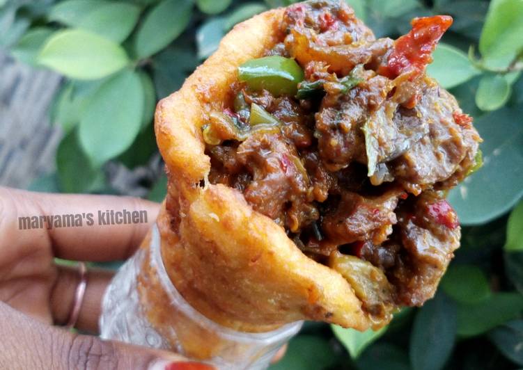 Steps to Prepare Perfect Plantain stuffed cones