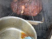 A picture of smoked ham glaze