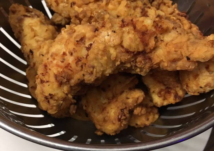 Steps to Prepare Any-night-of-the-week Fried chicken tenders