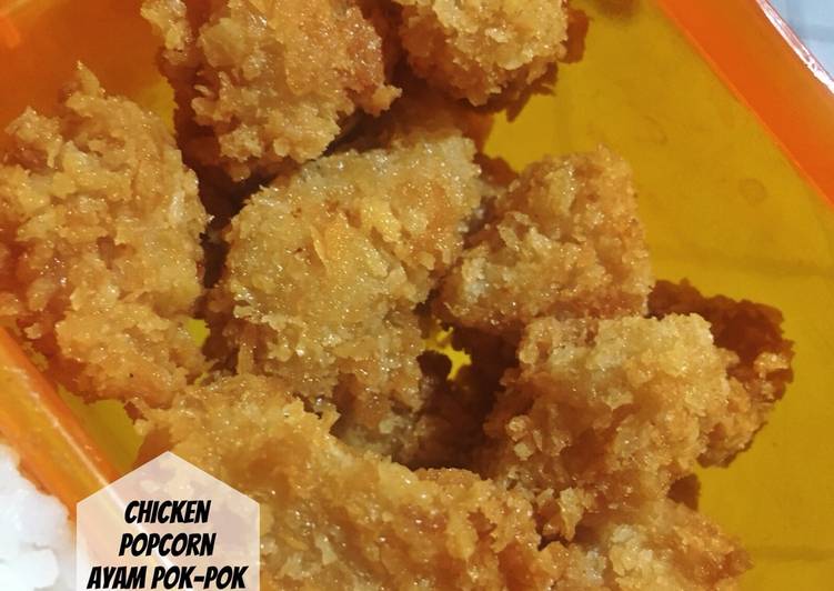 Resep Chicken Popcorn / Ayam Pok-pok, Enak