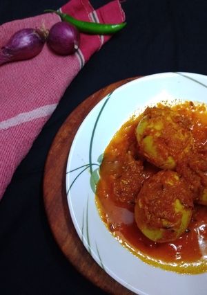 ডিম কষা (dim kosha recipe in Bengali) রেসিপির প্রধান ছবি