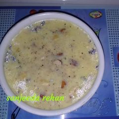 A picture of Basundi from leftover mava barfi.