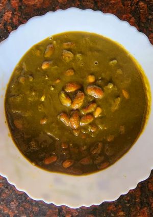 A picture of Palak Rajma.
