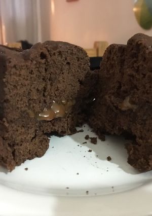 Una foto de Torta rápida de choco y dulce de leche