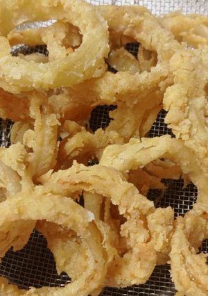 Foto resep (Sourdough Discard) Onion Rings