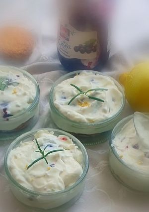 Sajttorta pohárban recept fotója