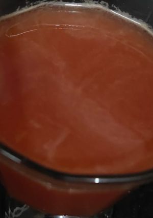 A picture of Orange pomegranate juice.