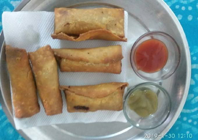 Veg Paneer spring roll Recipe by Nazma Qureshi - Cookpad