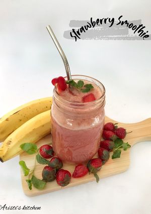 Foto resep Strawberry Smoothie