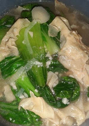 Foto resep Cah pokcoy kembang tahu
