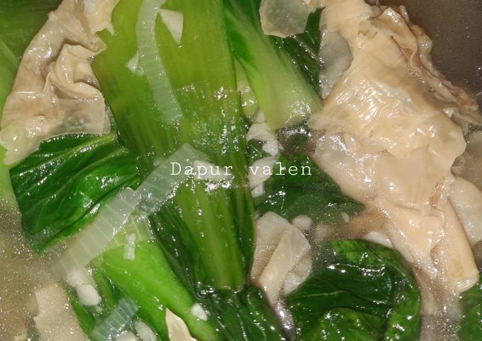 Cah pokcoy kembang tahu