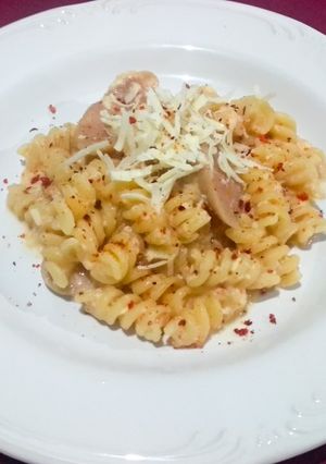 Foto resep Spicy Fusilli Carbonara