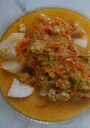 Foto resep ketupat sayur