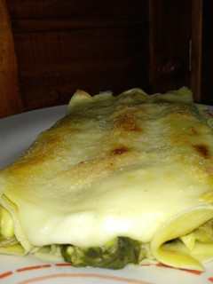 Una foto de Canelones de acelga