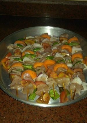 صورة لوصفة شيش طاووق فراخ