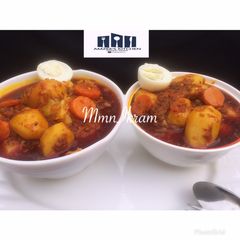 A picture of Potato and veggies sauce by Amzee’s kitchen.