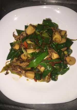 Foto resep Cumi asin cebe ijo saus tiram