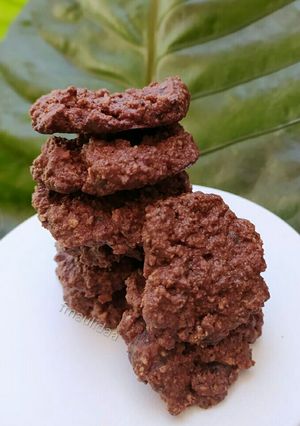 Foto resep Double Choco Oats Cookies
