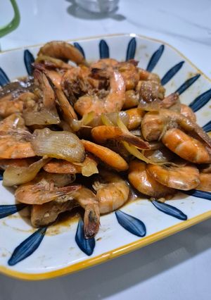 Foto resep Udang goreng mentega rasa restoran
