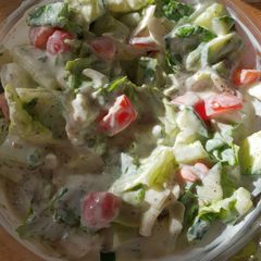 A picture of Minty yoghurt salad.