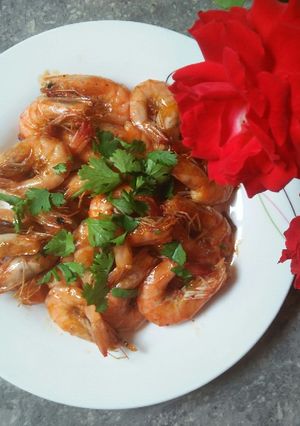 Hình của món Tôm rang.
