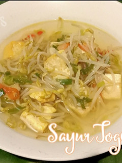 Foto resep Sayur bening toge & tahu