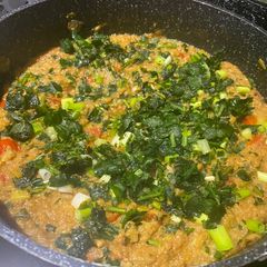 Gujrati Baigan Bharta / Oro / curried Aurbergine A picture of Gujrati Baigan Bharta / Oro / curried Aurbergine.