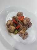 Olagud Chicken Saikoro dengan Saus Blackpaper