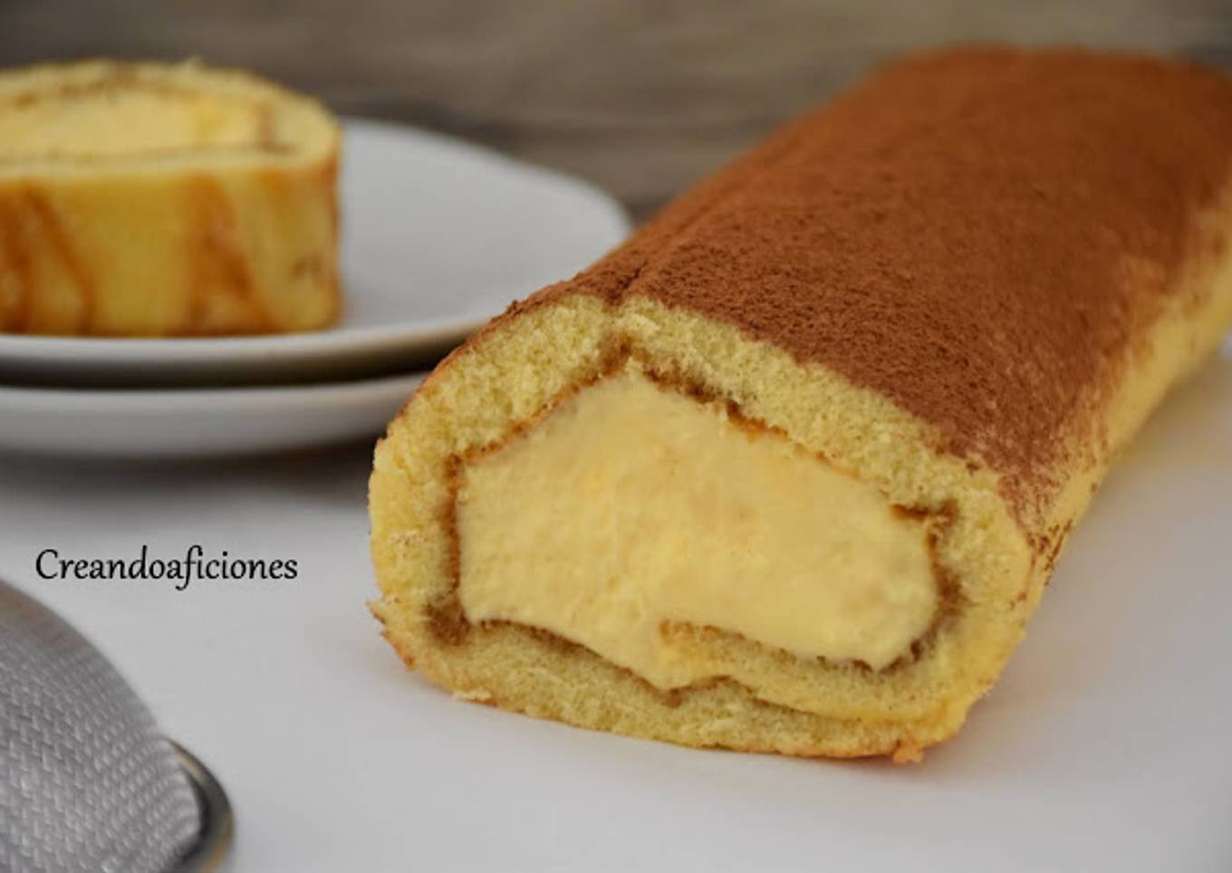 Brazo de gitano de tiramisú