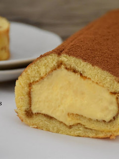 Una foto de Brazo de gitano de tiramisú