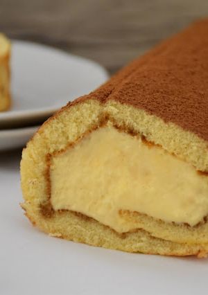 Una foto de Brazo de gitano de tiramisú