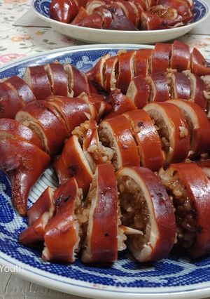 Hình của món Mực nhồi kiểu Nhật.