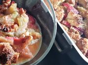Une photo de crumble aux fraises