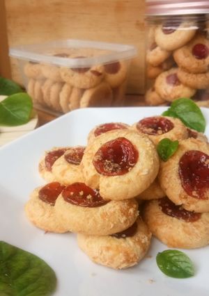 Foto resep Strawberry Thumbprint Cookies