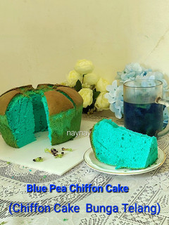 Foto resep Blue Pea Chiffon Cake (Chiffon Cake Bunga Telang)