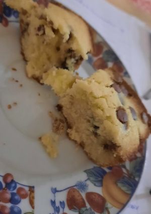 Una foto de Budín de vainilla y chips de chocolate