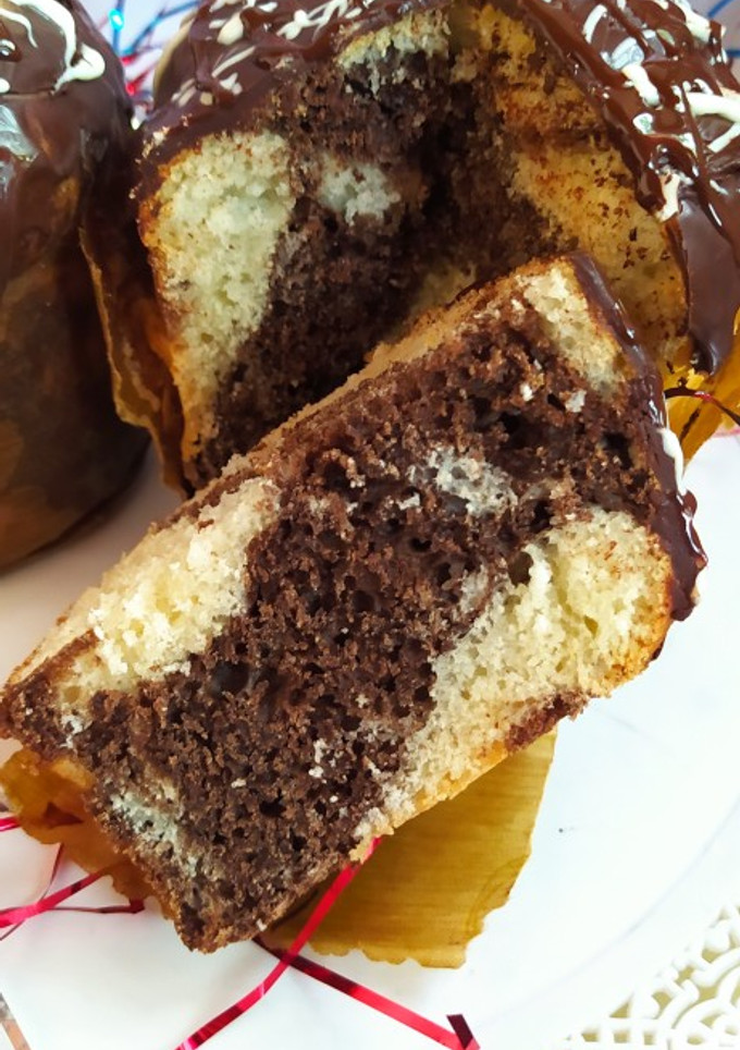 Una foto de Pan Dulce Marmolado Navideño Fácil Y Muy Económico 👌🌲