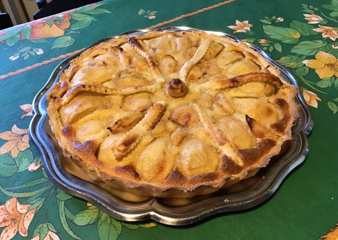 Tarte poires et noix de coco (pâte sablée citron vert /coco)