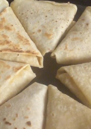 صورة لوصفة كريب بجبنه 🧀 والفراخ🍗