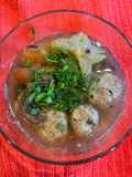 Vegetarian Soup with Starfruit and Dill Fish Cake