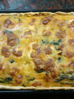 Una foto de Tarta de zapallo y espinaca