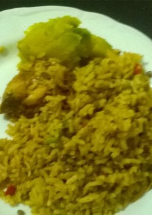 A picture of Biryani chicken Rice.