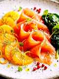 Salmone Affumicato con Arancia e Bieta