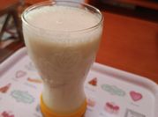 Una foto de hielo de leche vainilla