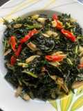 Oseng daun pepaya Dan teri