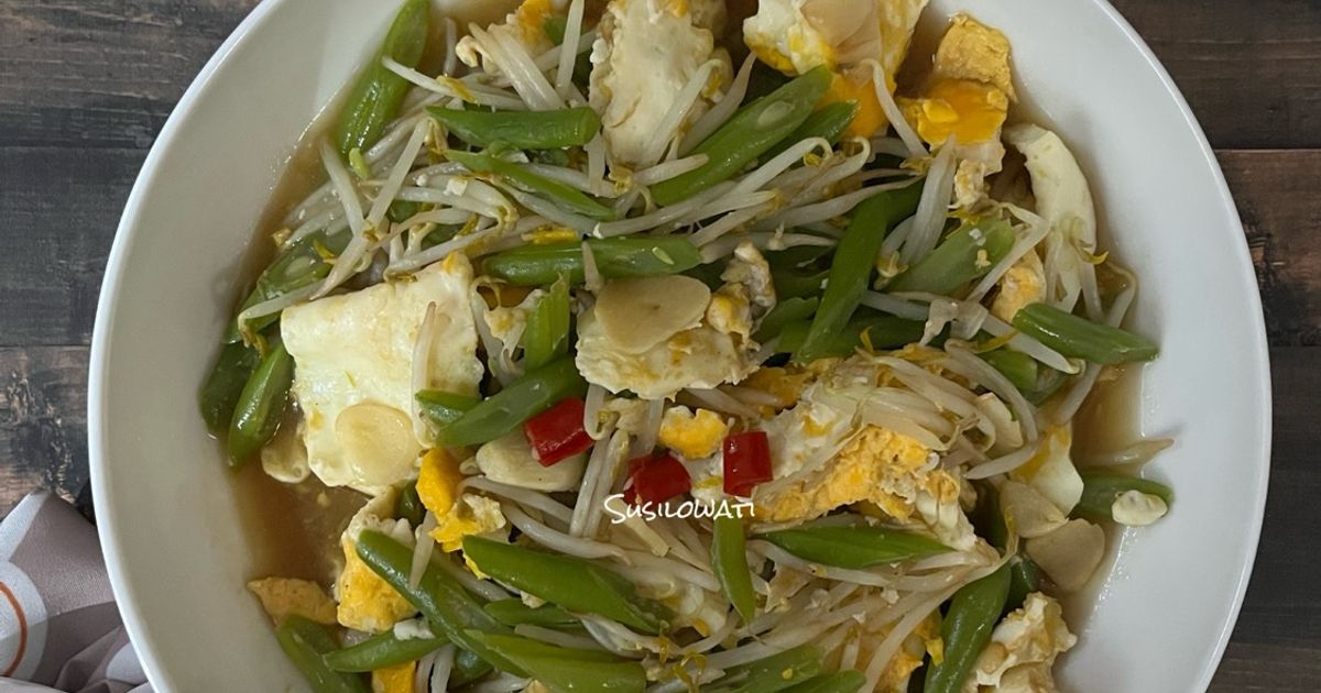 Tumis Telur, Buncis dan Taoge