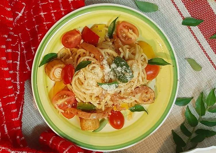 Salted egg Spaghetti #perak