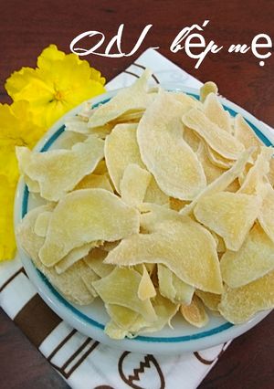Hình của món Mứt gừng.