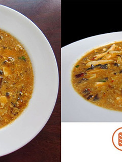A picture of Chinese Hot & Sour Soup.