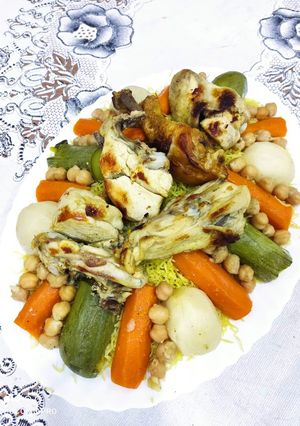 Une photo de Rechta au poulet et légumes